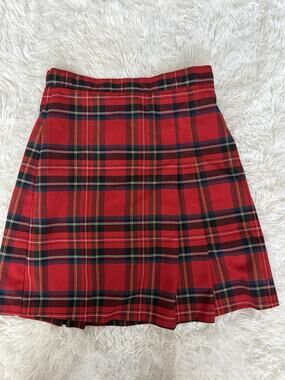 Rifle Girls 16 Red Checked Tartan Plaid Skirt ( Shorts). Exc. Quality. Uniform
